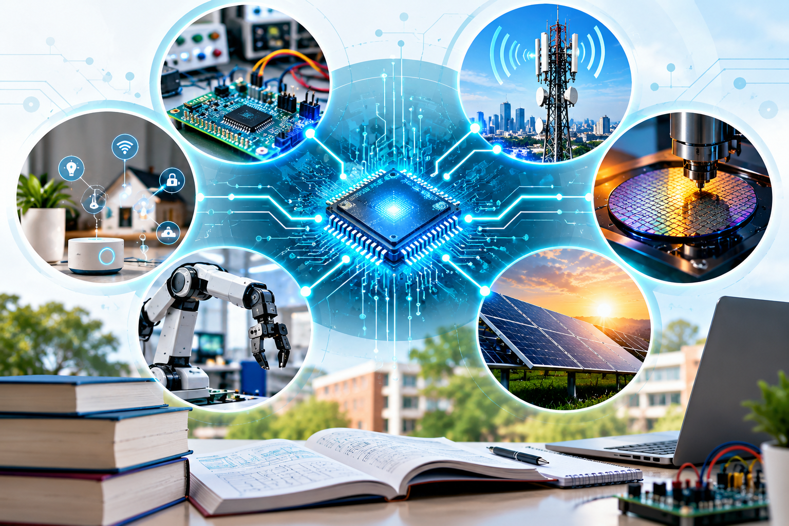 Electronics technology pathways including embedded systems, communication, semiconductors and computing